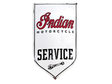 Indian Motorcycle Service Advertising Sign