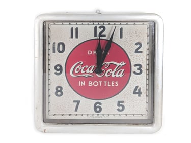 Vintage Drink Coca Cola Coke Soda Pop Selected Devices Co Advertising Wall Clock