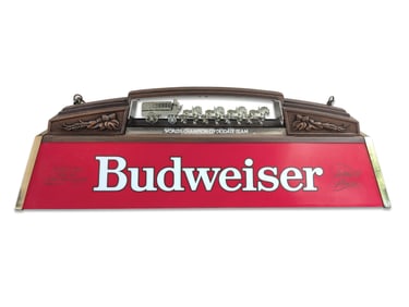 Budweiser Pool Table Hanging Advertising Light Works