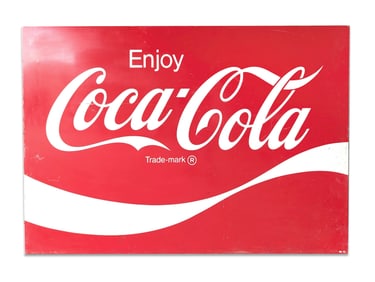 Enjoy Coca-Cola Large Advertising Sign 54" x 36"