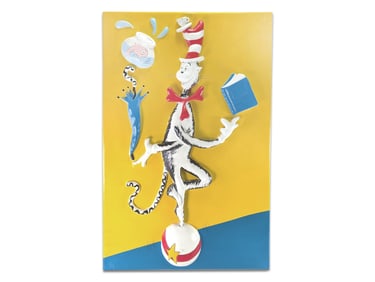 Huge Cat in the Hat 3-D Wall Display 36" x 25" Amazing!