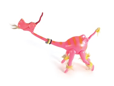 1968 Poynter Products Dr. Seuss Pink Dragon Merry Menagerie Figure