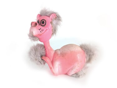 1968 Poynter Products Dr. Seuss Pink and White Creature Merry Menagerie Figure