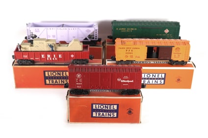 Lionel Freight Cars 6436-500 6572 3444 6024-60 6352-25