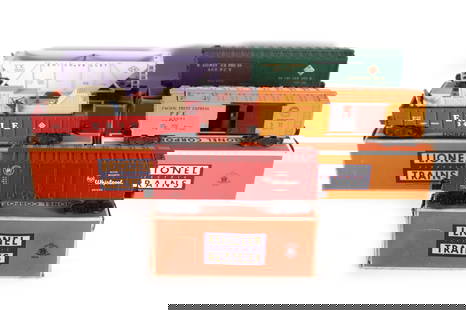 Lionel Freight Cars 6436-500 6572 3444 6024-60 6352-25: Lionel: 6436-500 Hopper Car | 6572 Refrigerator Car | 3444 Animated Gondola Car | 6024-60 Box Car | 6352-25 Ice Car | All cars are in very good shape | Boxes have some wear | Box 6352-25 is a reproduc