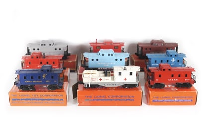 Lionel Freight Cars 6417 6357 6017 4457 6427-500 6417 6814 6027 6017-100 Boxed