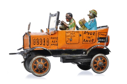Marx Amos 'N' Andy Tin Windup Fresh Air Taxi Car