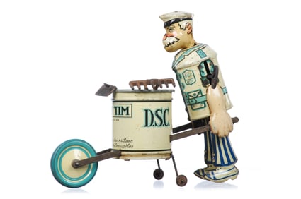 Marx Tidy Tim the Cleanup Man Tin Windup Toy