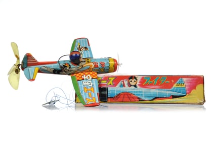 Tatsunoko/Daito Tin Litho Space Ace Uchuu Ace Airplane Boxed