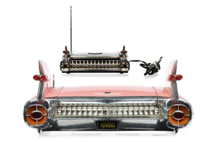 2 Cadillac Radios Pink Popworks Boombox, Black Marksman Clock Radio