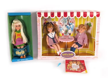1960's Mattel Barbie #3556 Tutti and Todd Sundae Treat and #3570 Chris Boxed