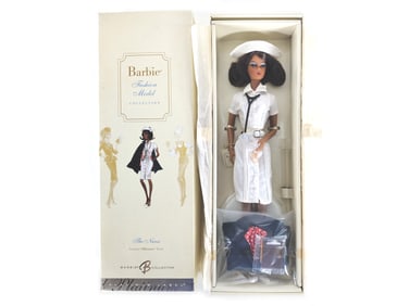 Platinum Label Silkstone The Nurse K5870 Barbie Fashion Model Collection MIB