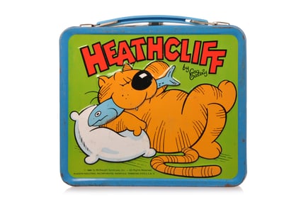 1980s Heathcliff the Cat Aladdin Tin Lunchbox