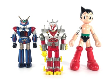 Diecast Robot of 3 - Daibaron, Astroboy, and Gorizer X