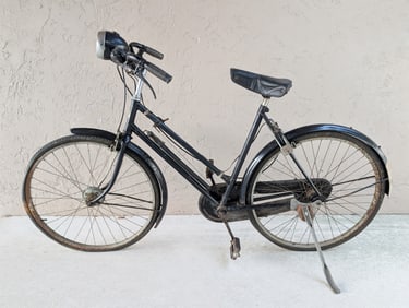 1930/40's Vintage Black Rudge Whitworth Bicycle Roadster Model Womans