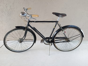 Vintage Black Raleigh Sports Bicycle Mens