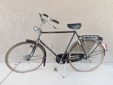 1960's Vintage Black Sport Solide Gazelle Bicycle