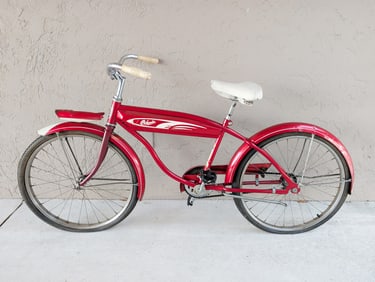 Vintage Red Columbia Torpedo 24 Bicycle
