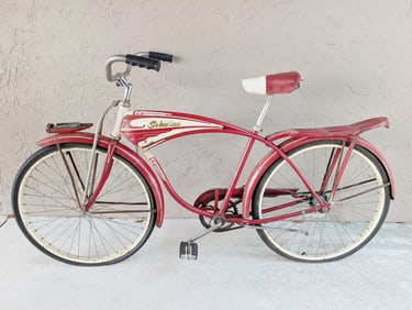 Vintage Red Schwinn Hornet Bicycle