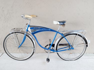 Vintage Blue Schwinn Mark IV Jaguar Bicycle