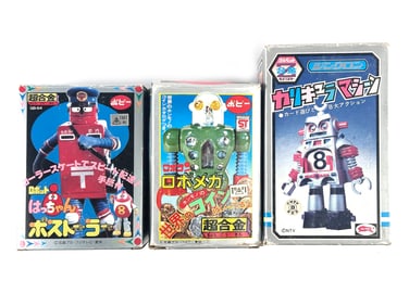 Diecast Robot Lot of 3 by Bullmark, Popy and Bandai