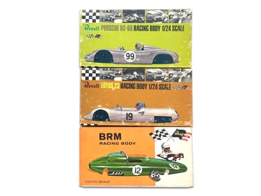 BRM, Lotus, and Porsche 1/24 Slot Racing Body Kits