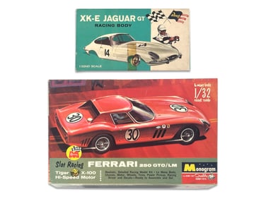 XK-E Jaguar GT Racing Body and Ferrari 250 GTO/LM Monogram Slot Kit