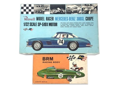 BMR Racing Body Revell and 1/32 Scale Mercedes 300 SL Race Car