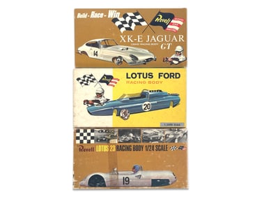 Lotus, Jaguar, and Lotus Revell Racing Body Set of 3