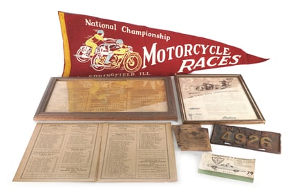 Misc Motorcycle Indian Vehicle Memorabilia