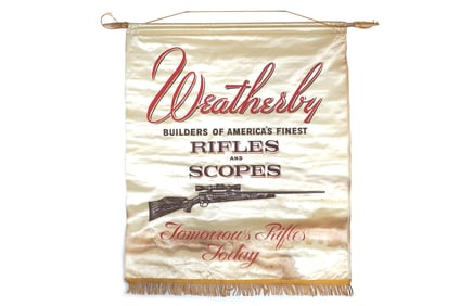 Weatherby Rifles and Scopes Advertising Banner