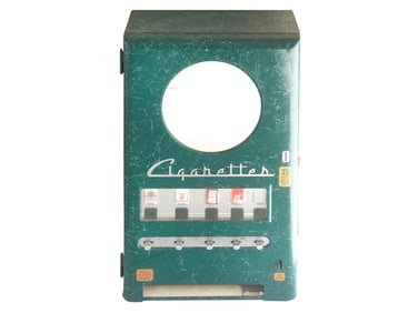Vintage 35 Cent Cigarette Machine Counter or Wall Mount