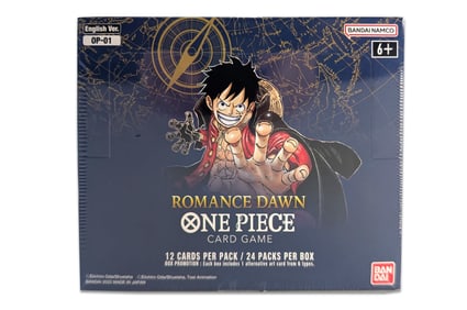 One Piece OP-01 Romance Dawn English Booster Box Sealed White Bottom