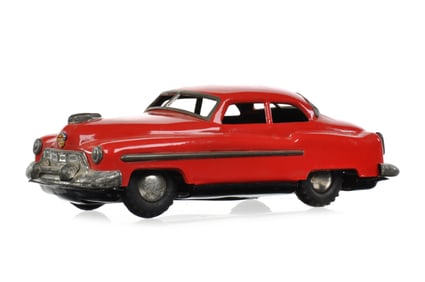 Japanese Tin Red Friction Cadillac