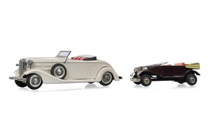 Bandai Friction 1953 Cadillac & LineMar Marx Cadillac Lot of 2