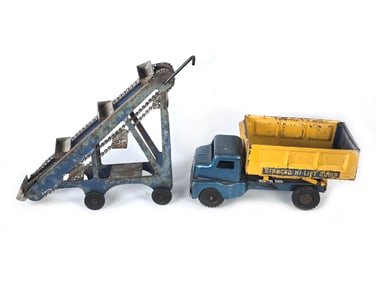 Structo Pressed Steel Hi-Lift Dump Truck & Sand Loader