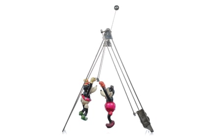 Geo. Borgfeldt & Co. Nifty Toy Windup Celluloid “Mickey Mouse & Minnie Mouse as Acrobats