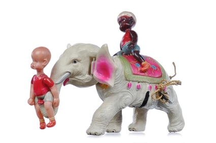 Geo. Borgfeldt/Koyo Celluloid Windup Carl Anderson’s “Henry on Elephant
