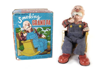 San Battery Operated Smoking Grandpa