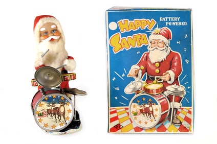 Alps Japanese Battery Operated Happy Santa