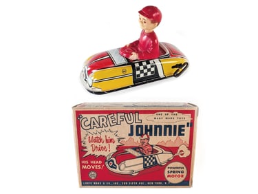 Marx Careful Johnnie Tin Litho Wind Up Near MIB