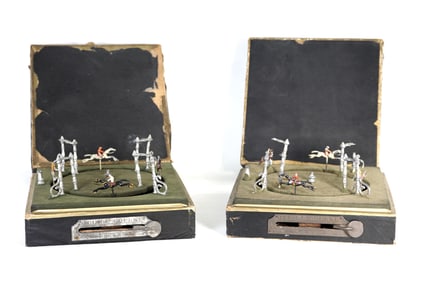 Pair of M.J. & Cie French Jeu de Course Horse Race Game
