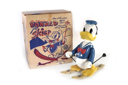Marx Walt Disney Donald the Skier Boxed