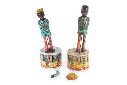 Pair of Japan Battery-Op. Black Americana Jigger