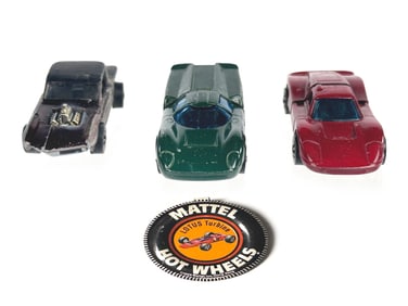 Red Ford Mark Redline, Python and Racer X Hot Wheels