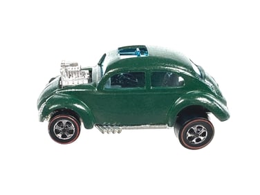 Rare Green Custom Volkswagen Enamel HK Redline Hot Wheels