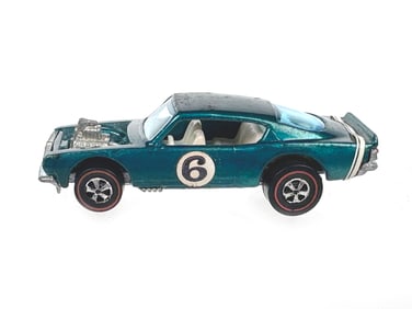 Teal with White Interior Barracuda Hot Wheels Redline