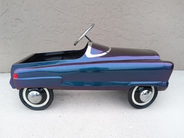 Fully Restored Repainted Iridescent Pedal Car