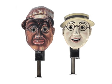 Andy Taxi Driver and Lloyd Sparker Tin Toys, Distler