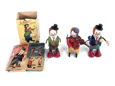 Schuco Clown Set of 3 Partial Boxes